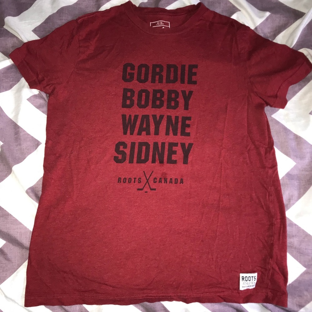 Roots - Red Hockey Tee